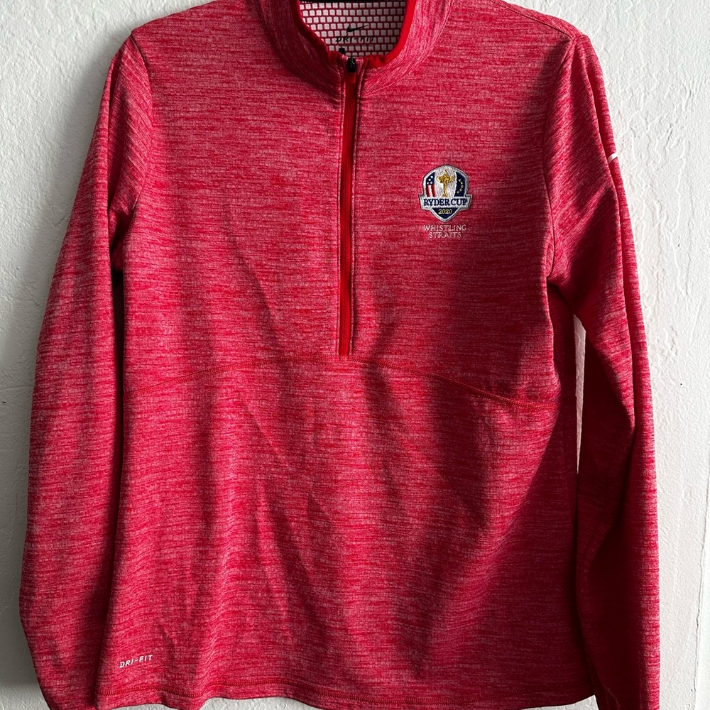 2020 Ryder Cup Nike Red Dri-FIT Golf Pullover